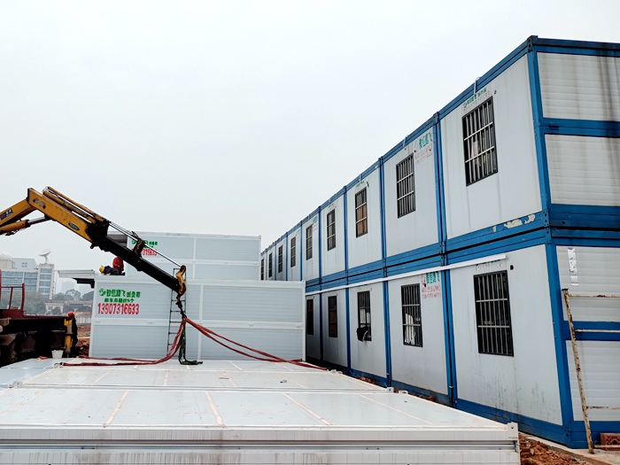 双层住人集装箱活动房租赁,中建五局项目案例